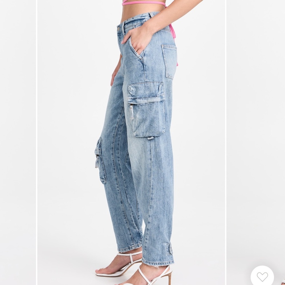 Pistola Bobbie Utility Mid Rise Loose Straight Cargo Jeans - Picture 3 of 9